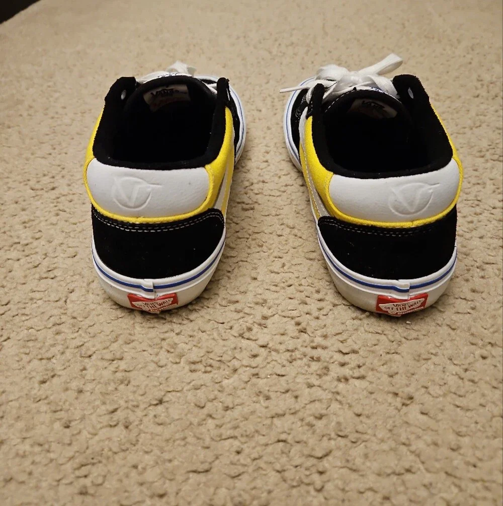 Vans Rowan Pro Black & Dazzling Yellow Skate Shoes